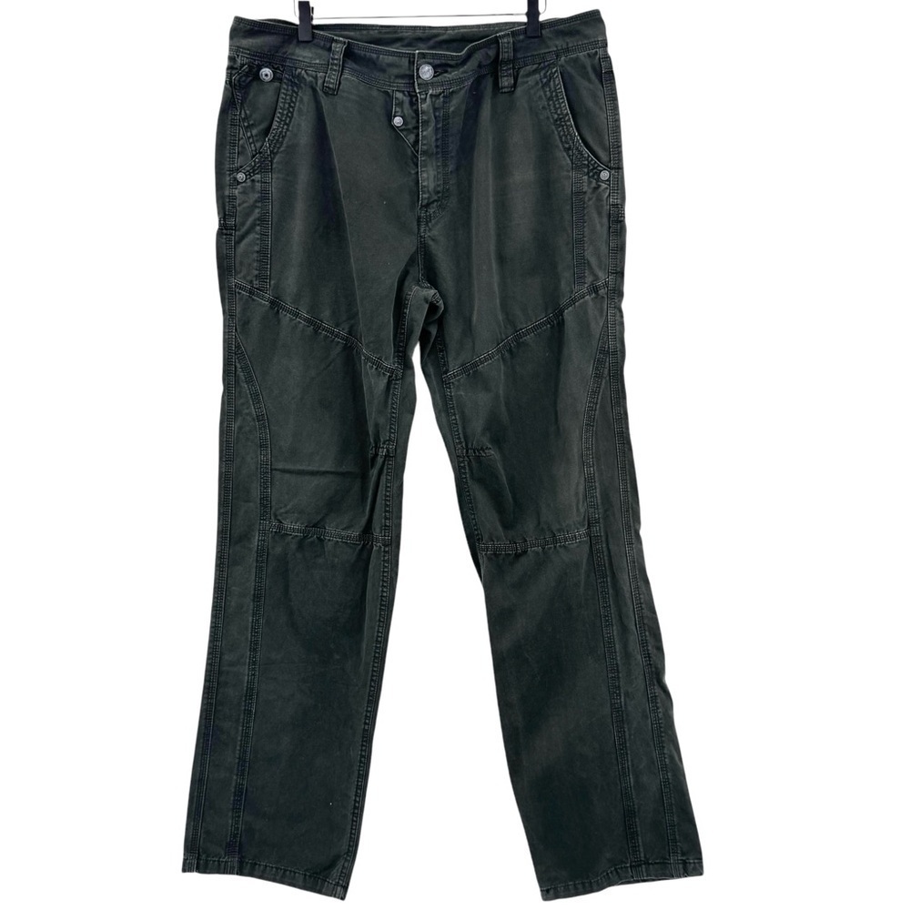 Men's Utility Pants Faded Black Tactical Straight Leg Cool Accents | 36” x 33” - Picture 3 of 13